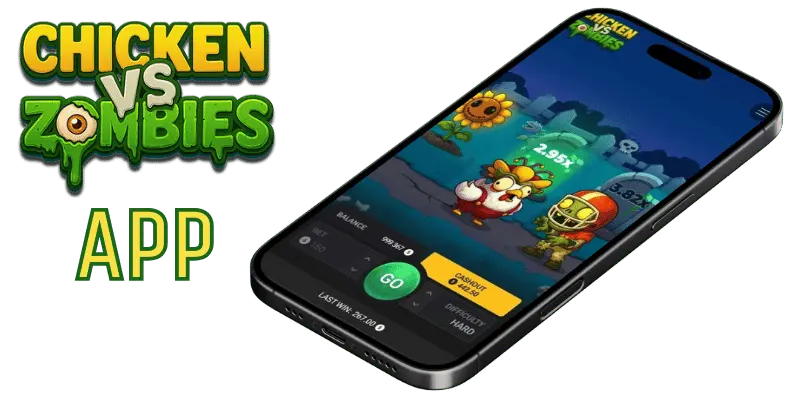 Aplicación Chicken vs Zombies para teléfonos móviles