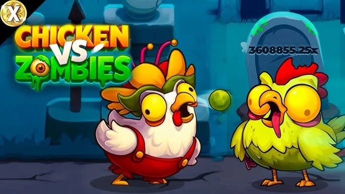 Pollo y zombi del juego